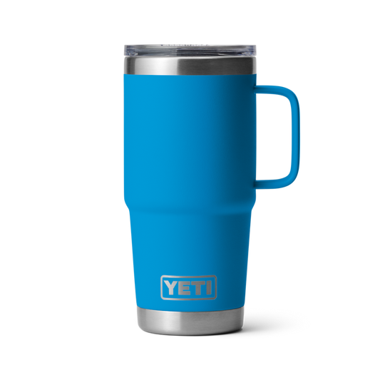 Yeti Rambler 20 oz Travel Mug BIG WAVE BLUE