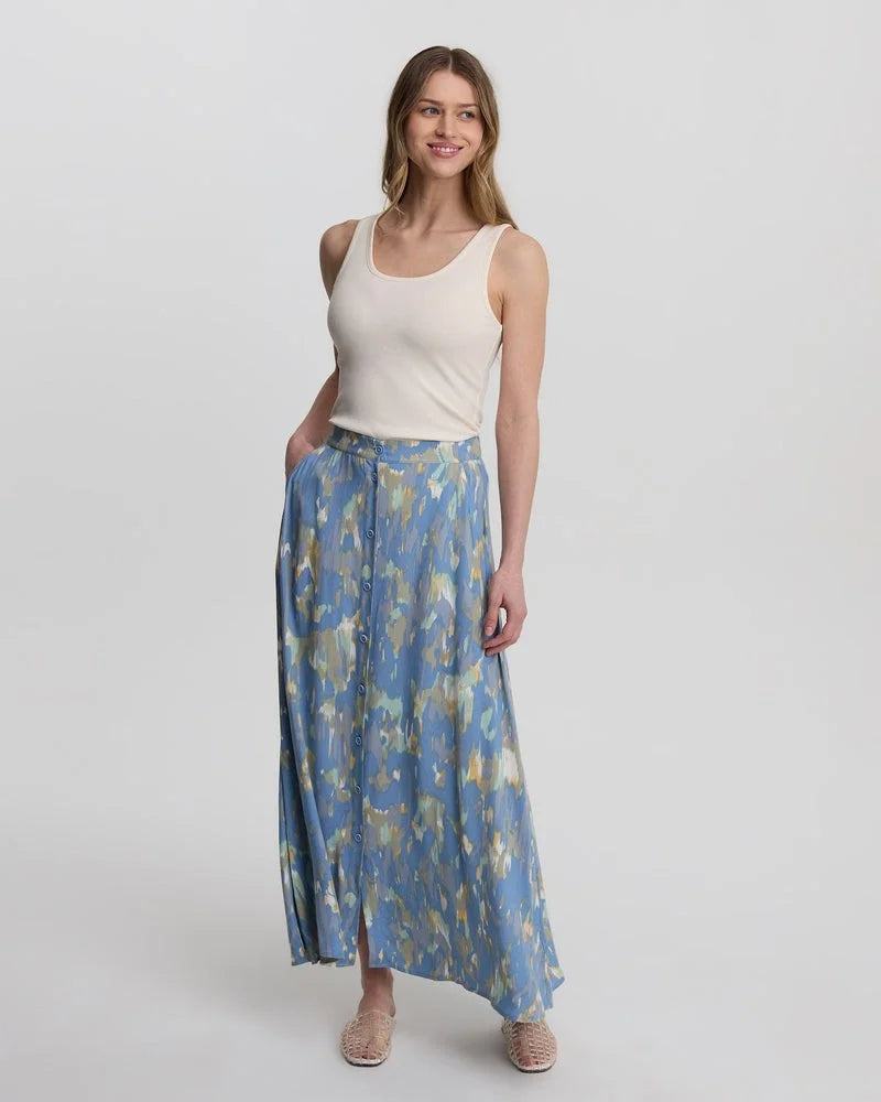 tentree W Ashland Skirt LAKESIDE BLUE BLUR
