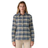 Patagonia W Fjord Flannel RIVER PLAID BARNACLE BLUE