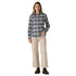 Patagonia W Fjord Flannel RIVER PLAID BARNACLE BLUE