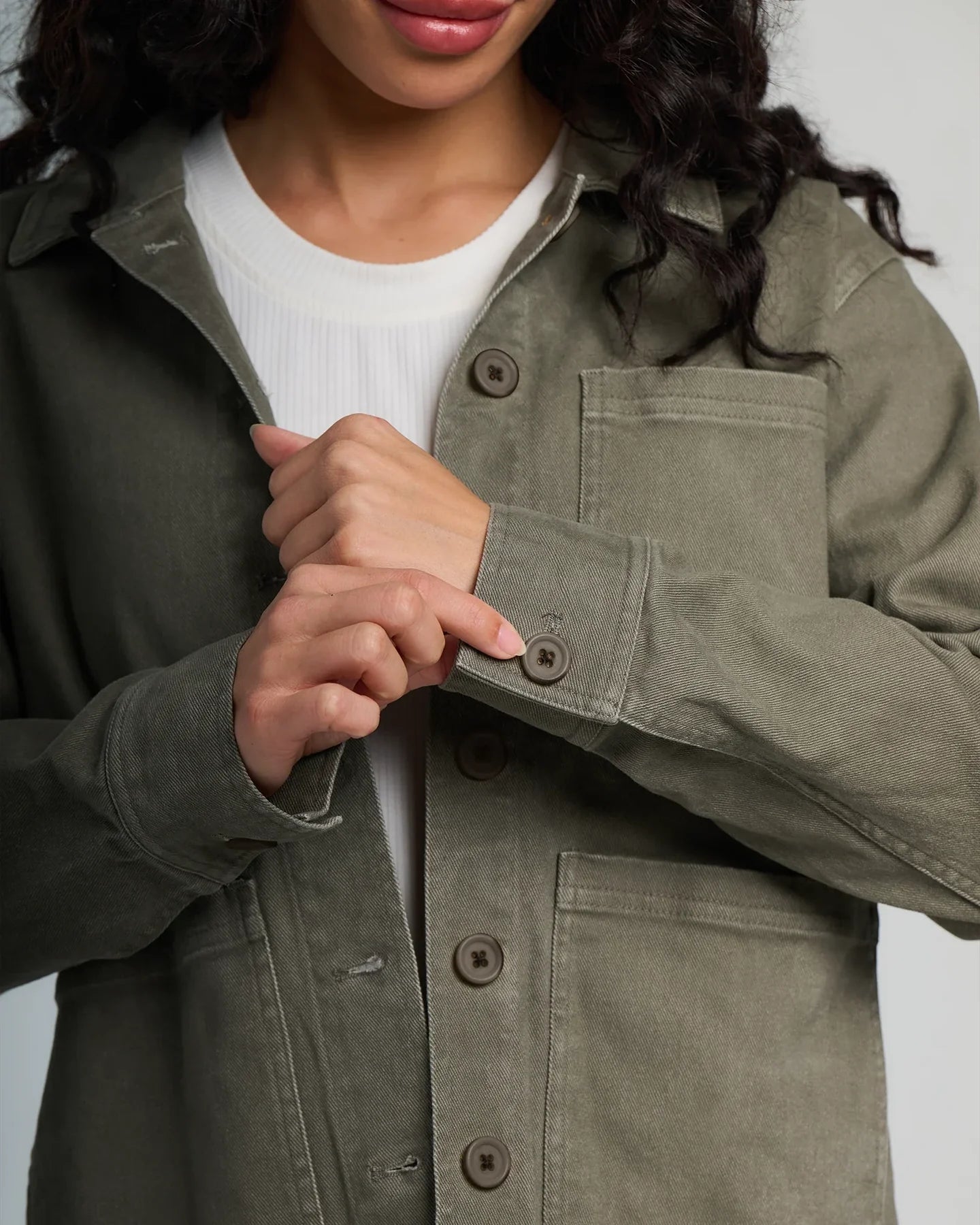 Free Fly W Folly Twill Chore Coat SMOKEY OLIVE
