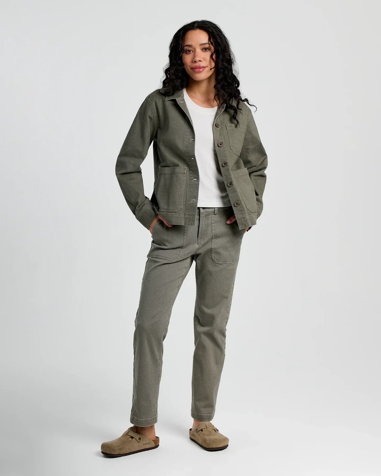 Free Fly W Folly Twill Chore Coat SMOKEY OLIVE