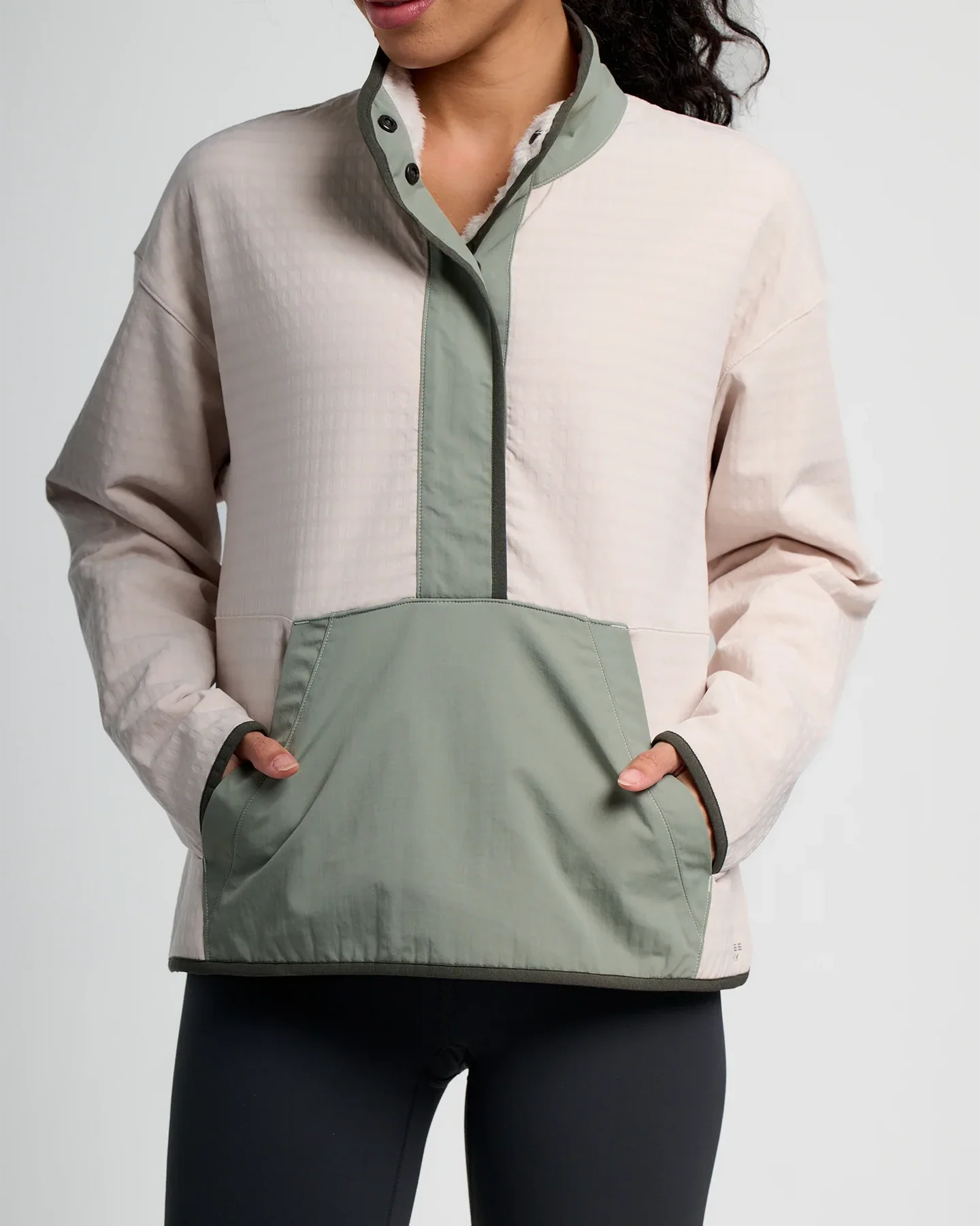 Free Fly W Gridback Fleece Snap P/O FOREST