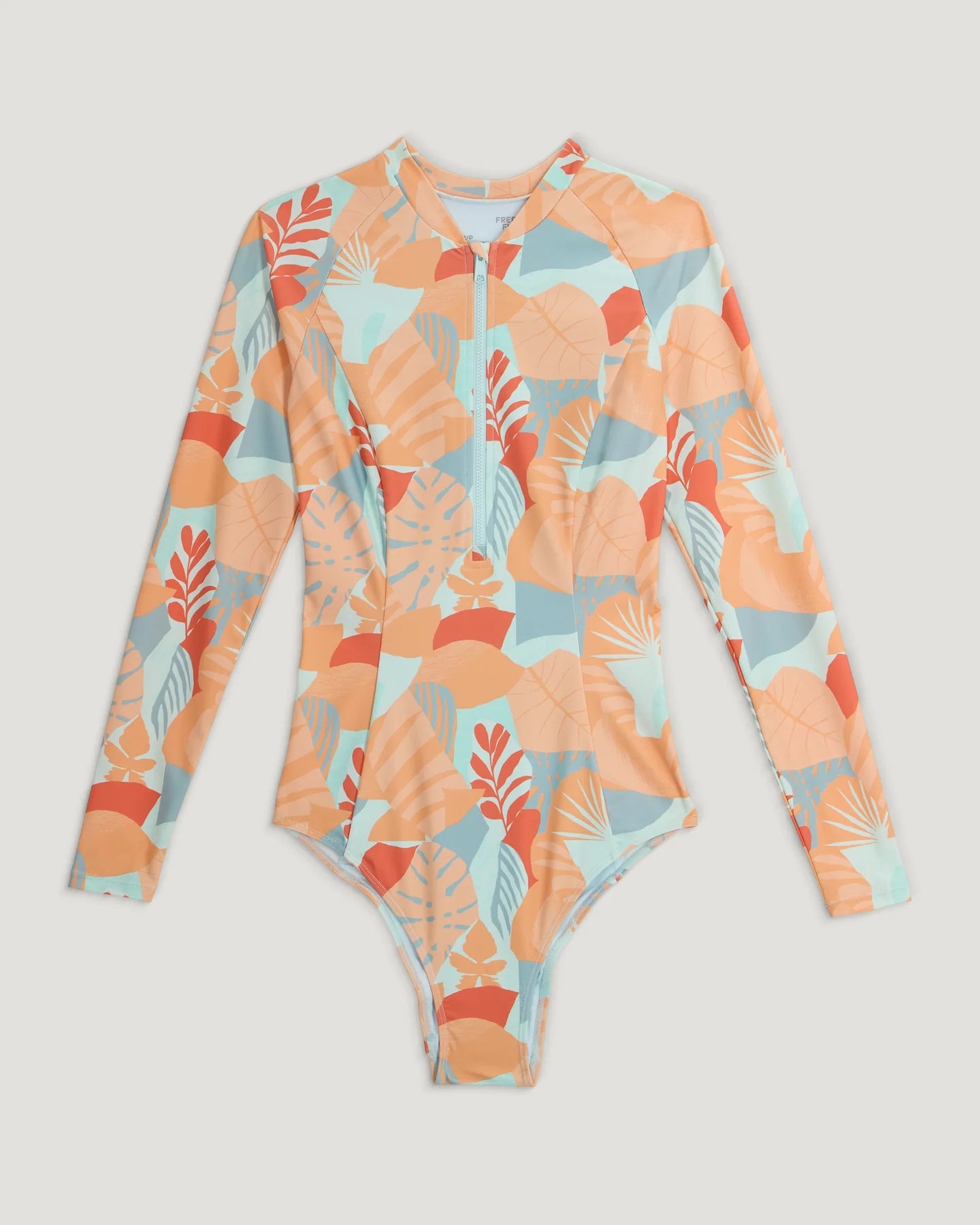 Free Fly W LS Wavebound Suit CALYPSO PRINT LIGHT CORAL