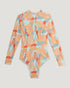 Free Fly W LS Wavebound Suit CALYPSO PRINT LIGHT CORAL