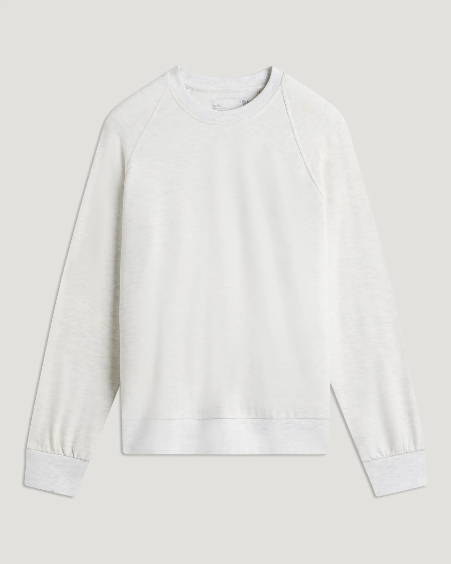 Free Fly W Bamboo LW Fleece Crew OFF WHITE HEATHER