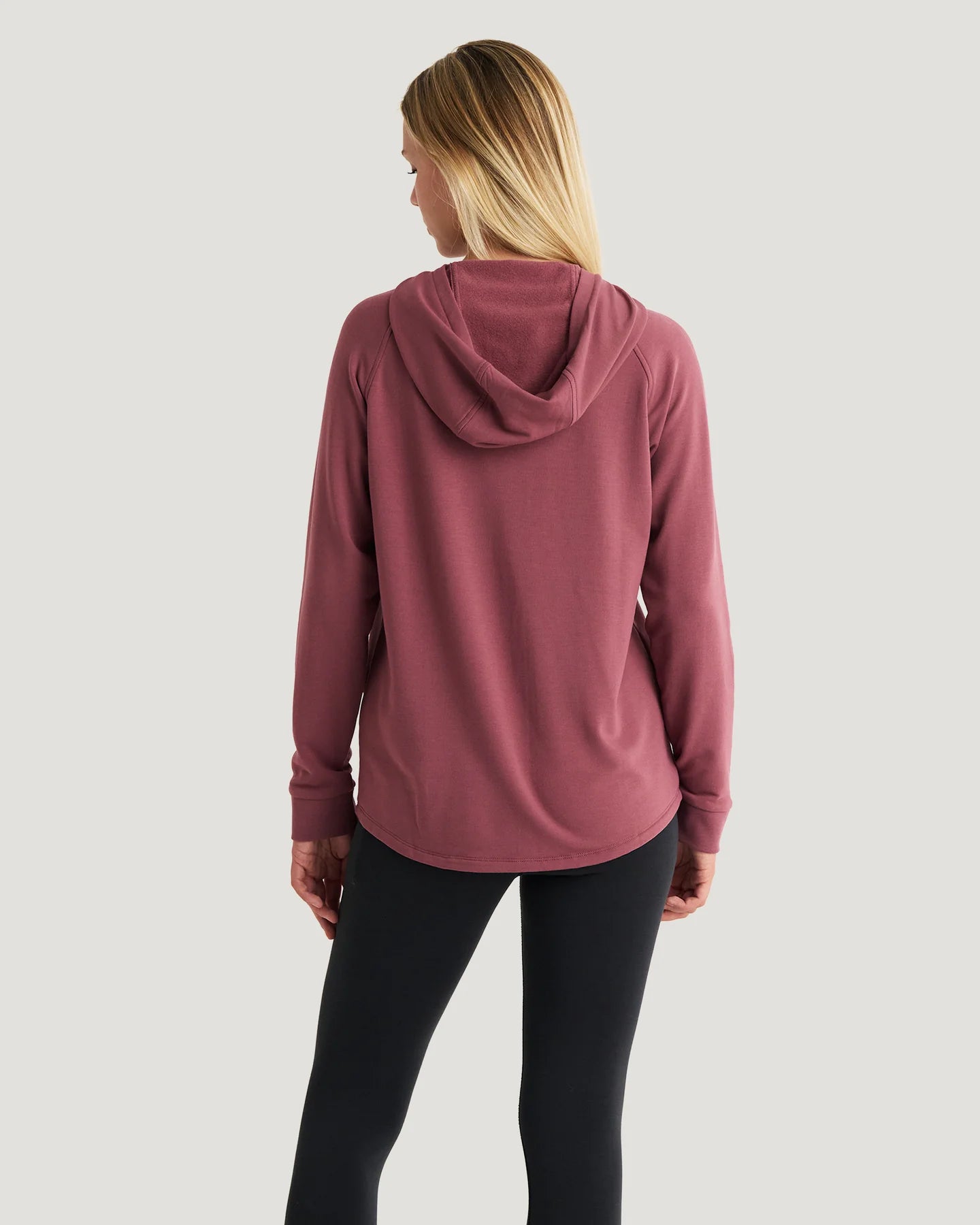 Free Fly W Bamboo LW Fleece Hoodie PLUM