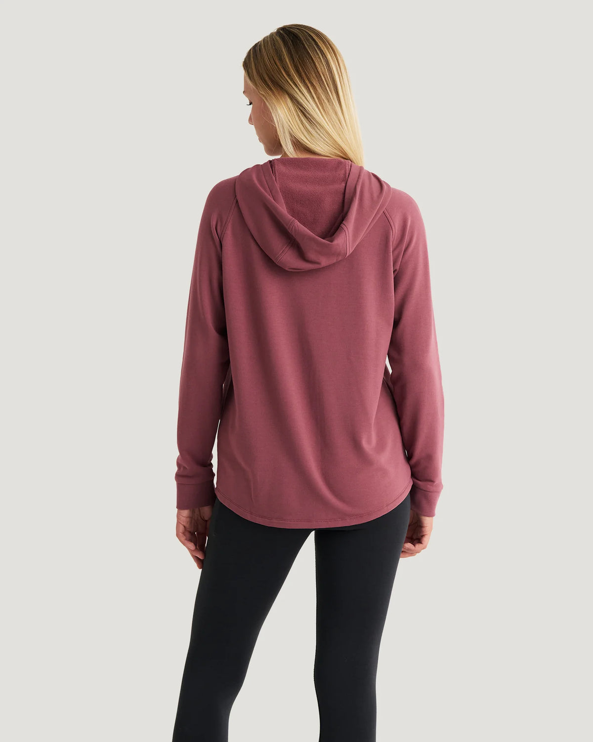 Free Fly W Bamboo LW Fleece Hoodie PLUM