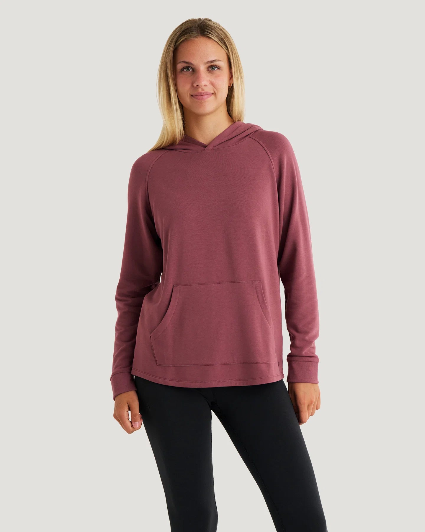 Free Fly W Bamboo LW Fleece Hoodie PLUM