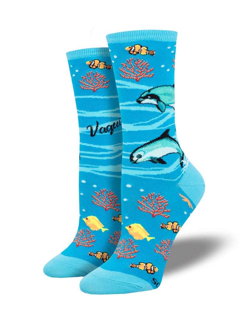 Socksmith W Vaquita Dolphin BLUE