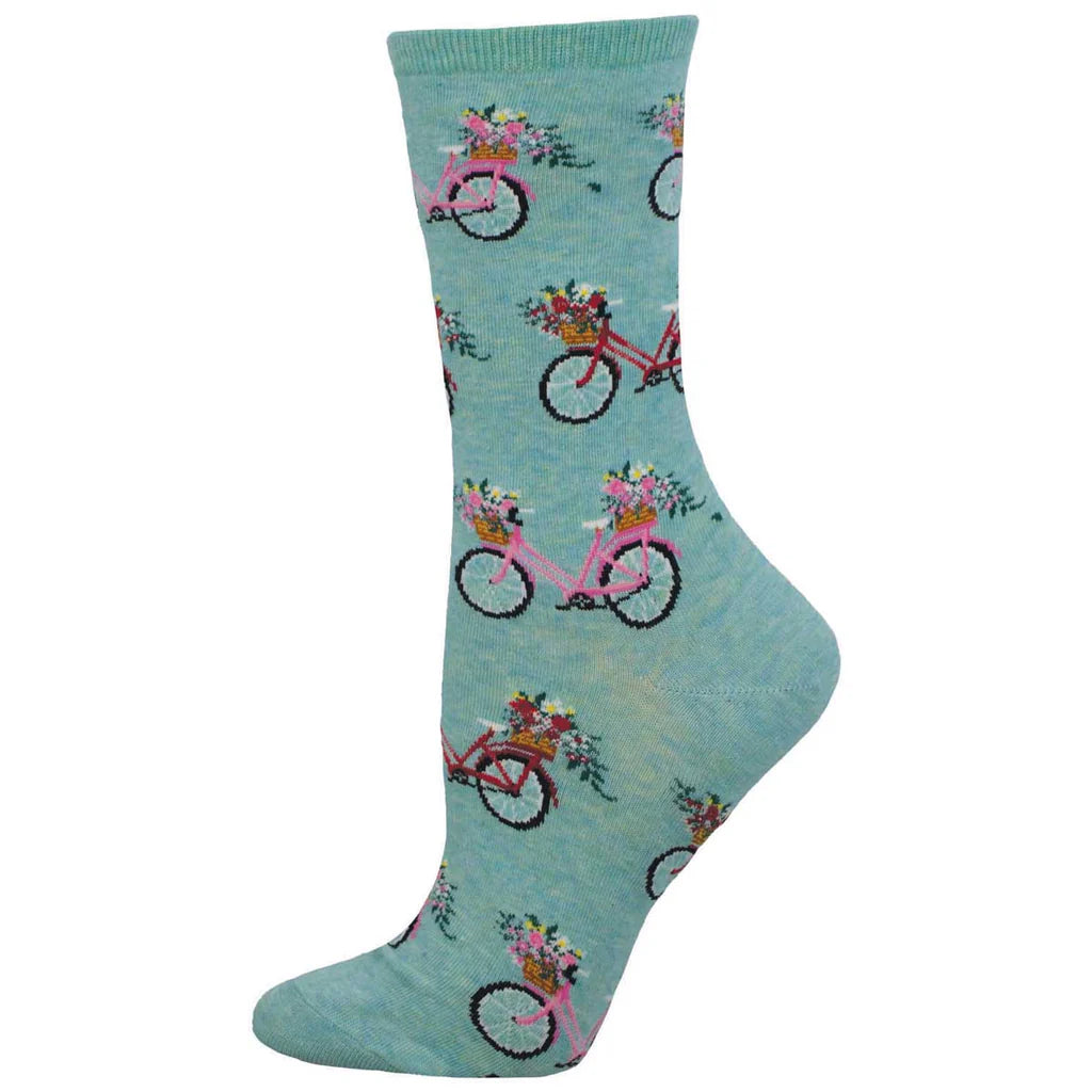 Socksmith W Floral Cruiser BLUE HEATHER