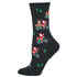 Socksmith W Cycling Santa BLACK