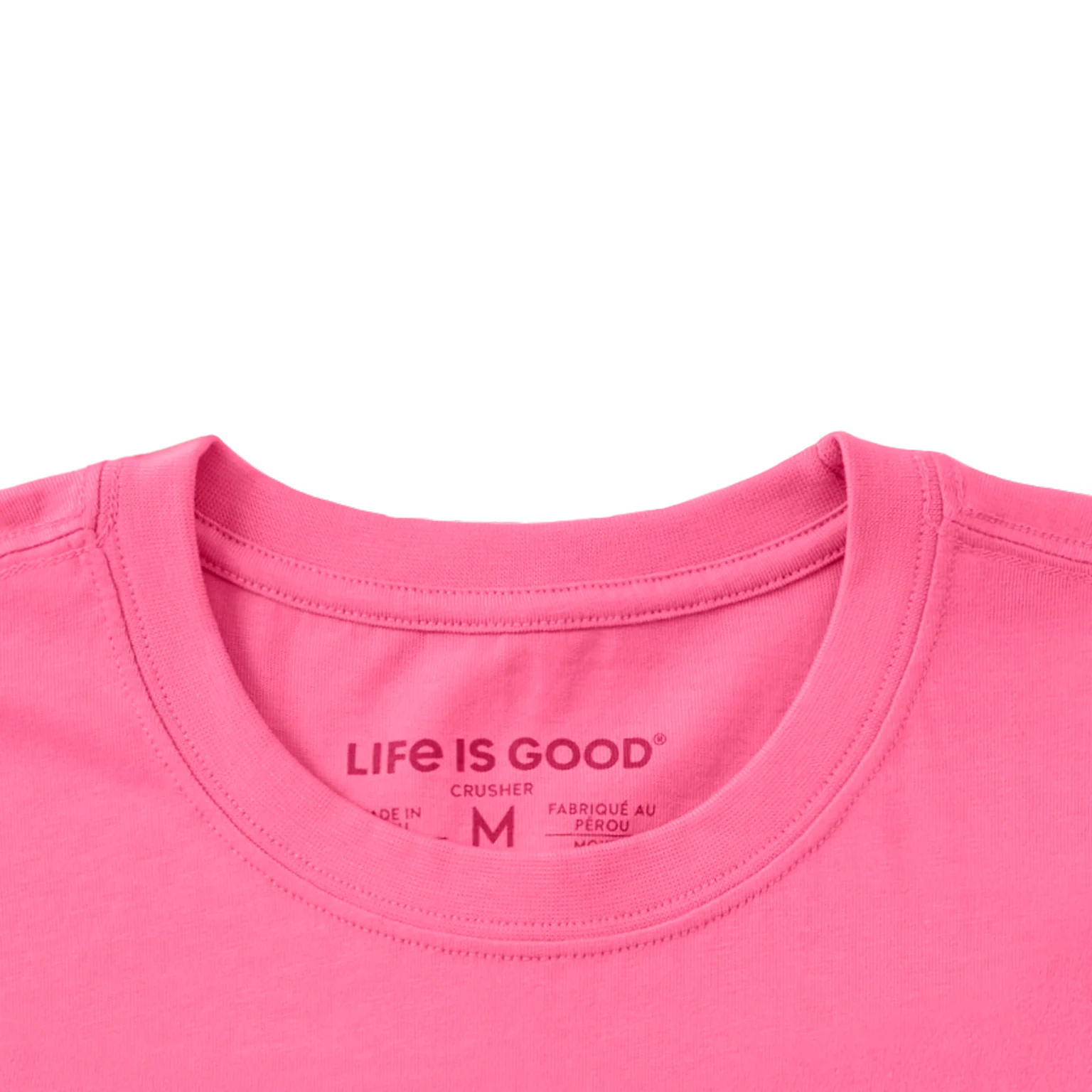 Life is Good W Crusher SS Float & Sip Tee WATERMELON PINK