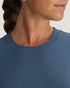 Free Fly W LS Ribbed Bamboo PACIFIC BLUE