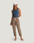 Free Fly W Ribbed Bamboo Tank PACIFIC BLUE