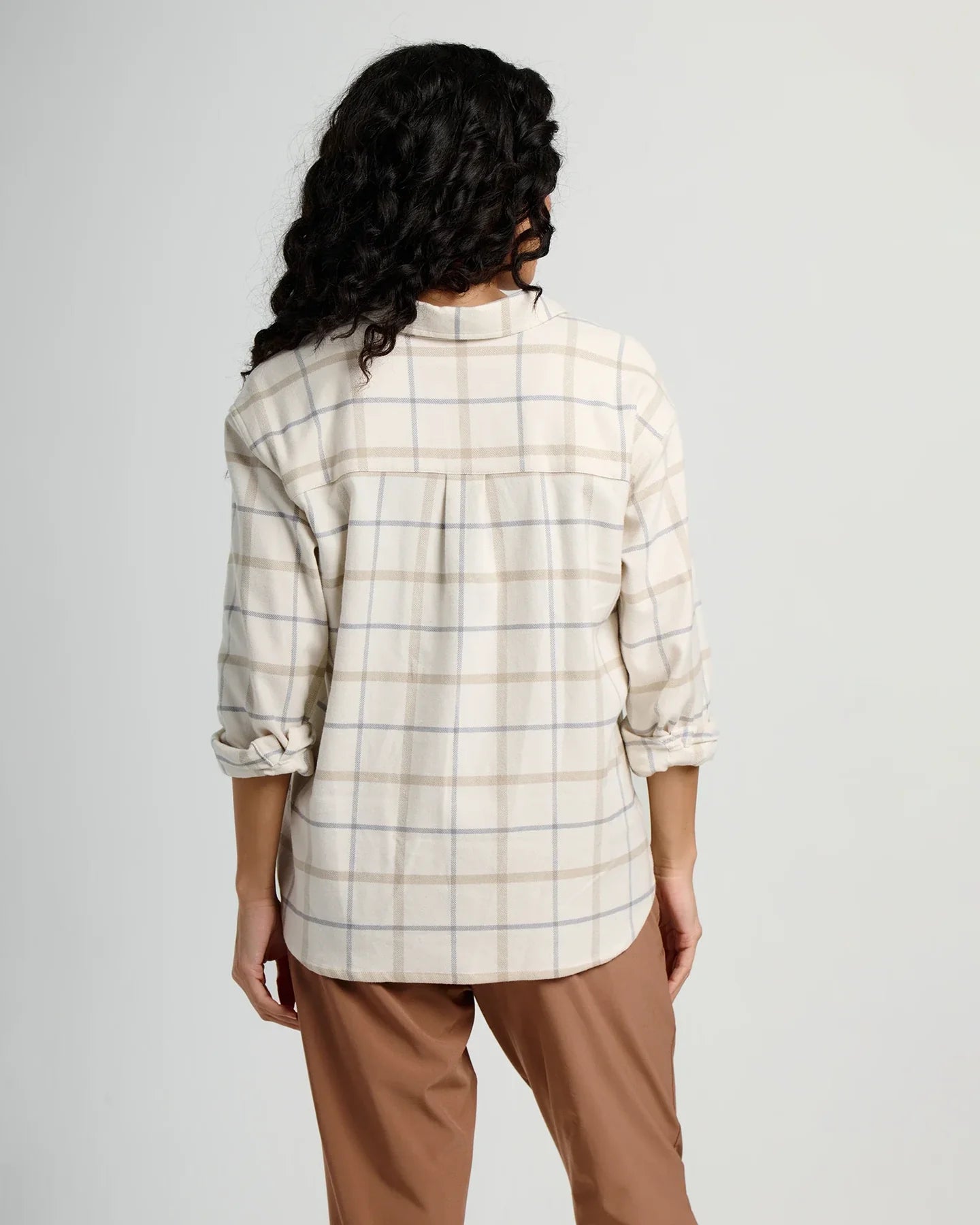 Free Fly W LS Seawool Flannel Shirt BIRCH PLAID