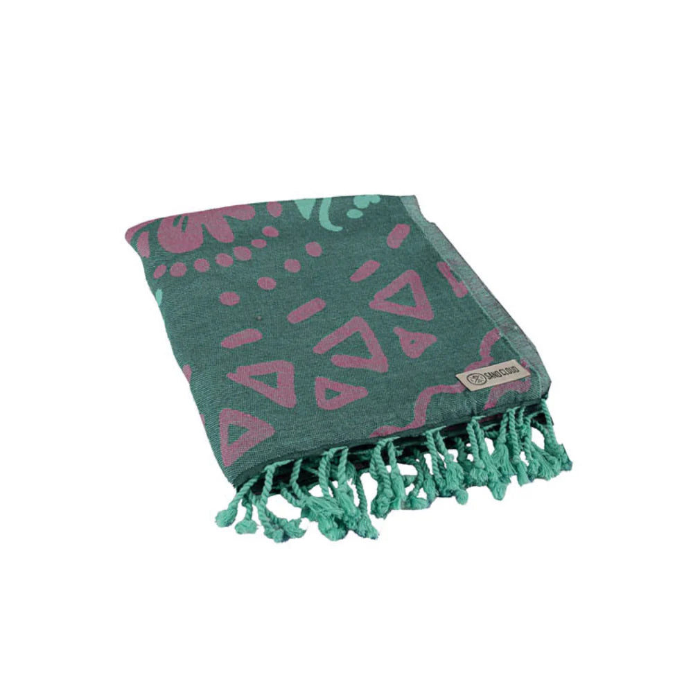 Sand Cloud Jewel Turtle Beach Towel BAYBERRY - REG