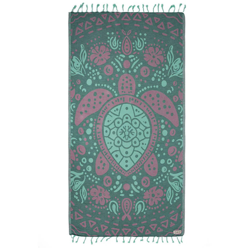 Sand Cloud Jewel Turtle Beach Towel BAYBERRY - REG