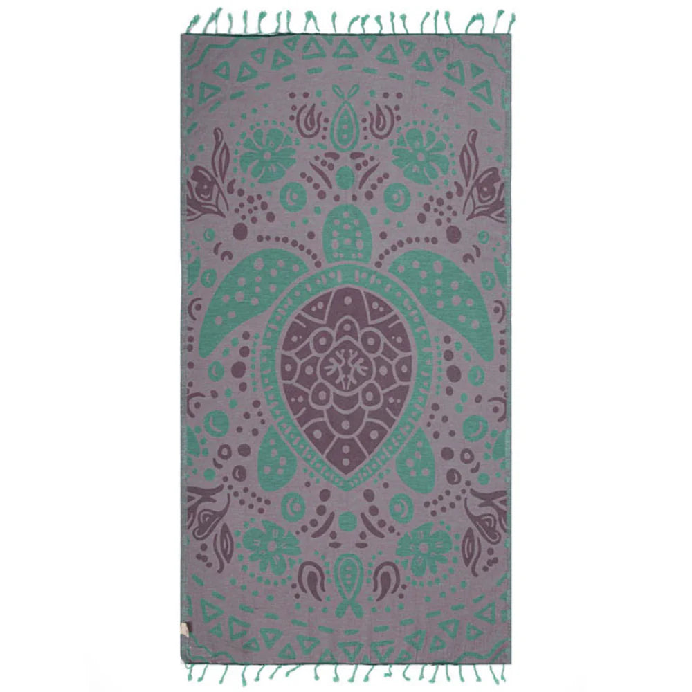 Sand Cloud Jewel Turtle Beach Towel BAYBERRY - REG