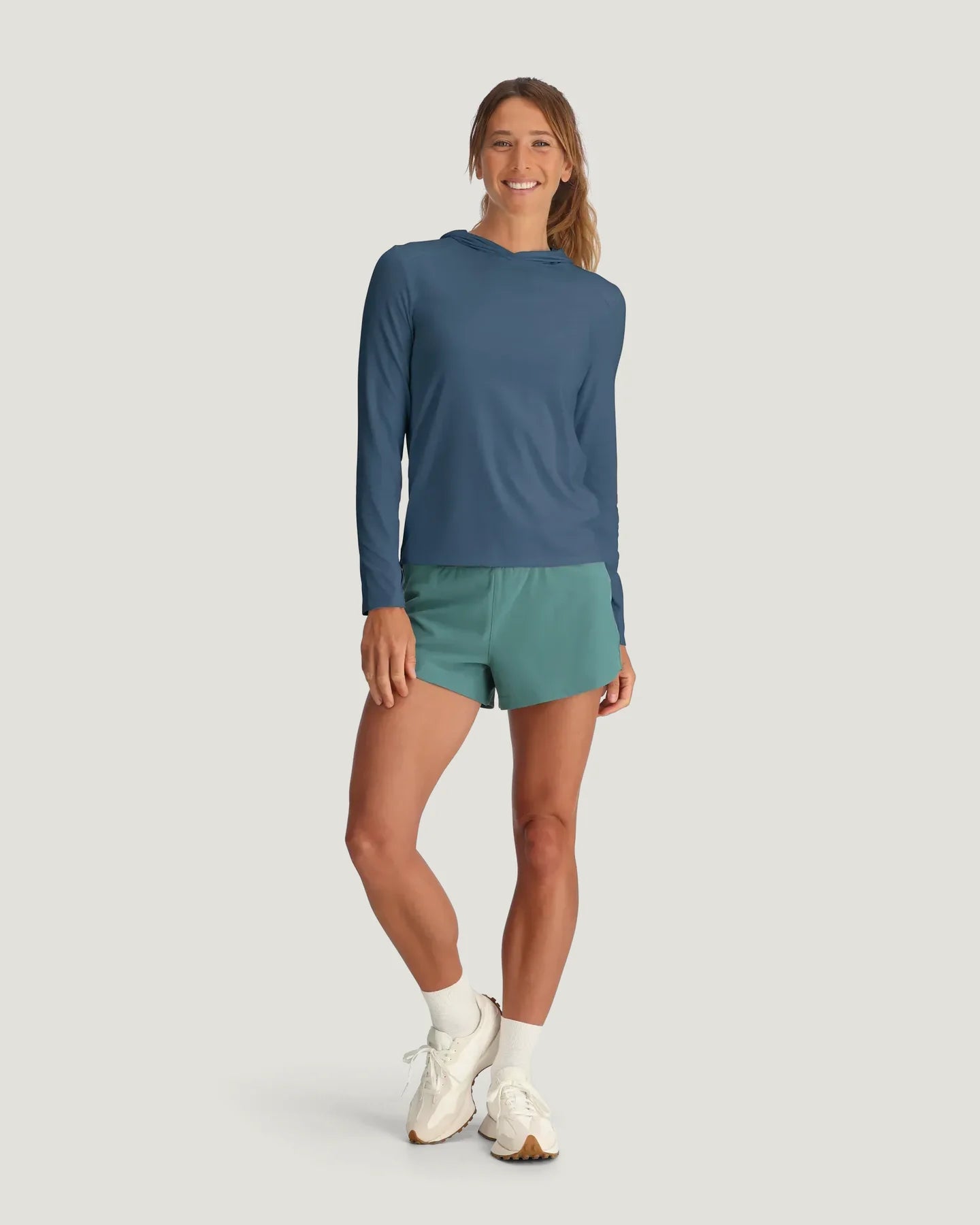 Free Fly W Bamboo Shade Hoodie II PACIFIC BLUE