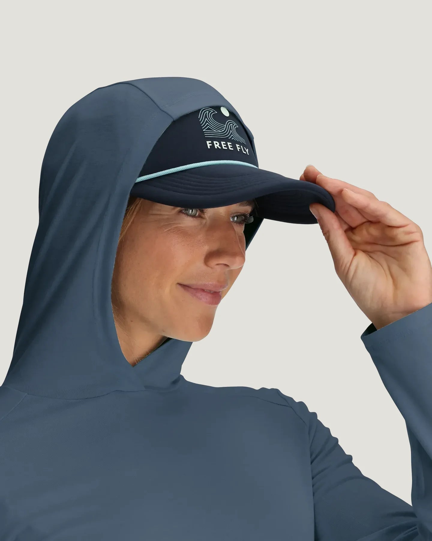 Free Fly W Bamboo Shade Hoodie II PACIFIC BLUE