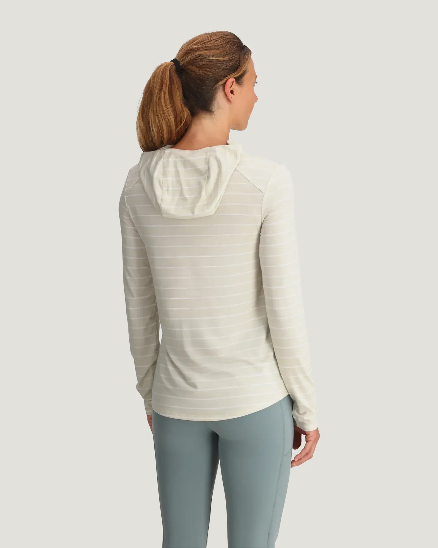 Free Fly W Bamboo Shade Hoodie DASH STRIPE BIRCH