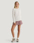 Free Fly W LS Bamboo Shade OFF WHITE HEATHER