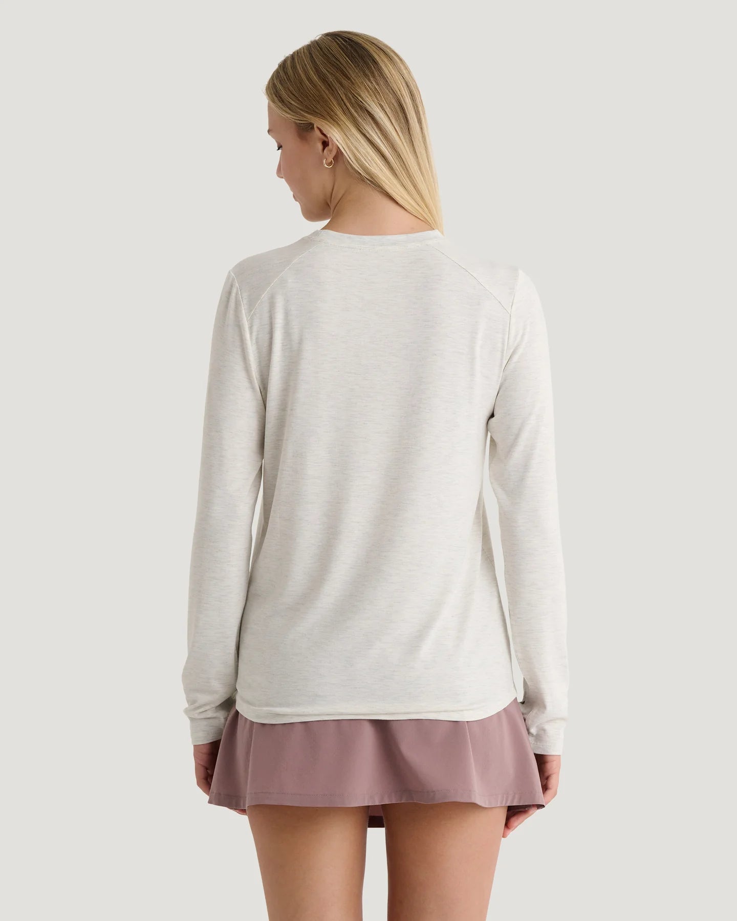 Free Fly W LS Bamboo Shade OFF WHITE HEATHER