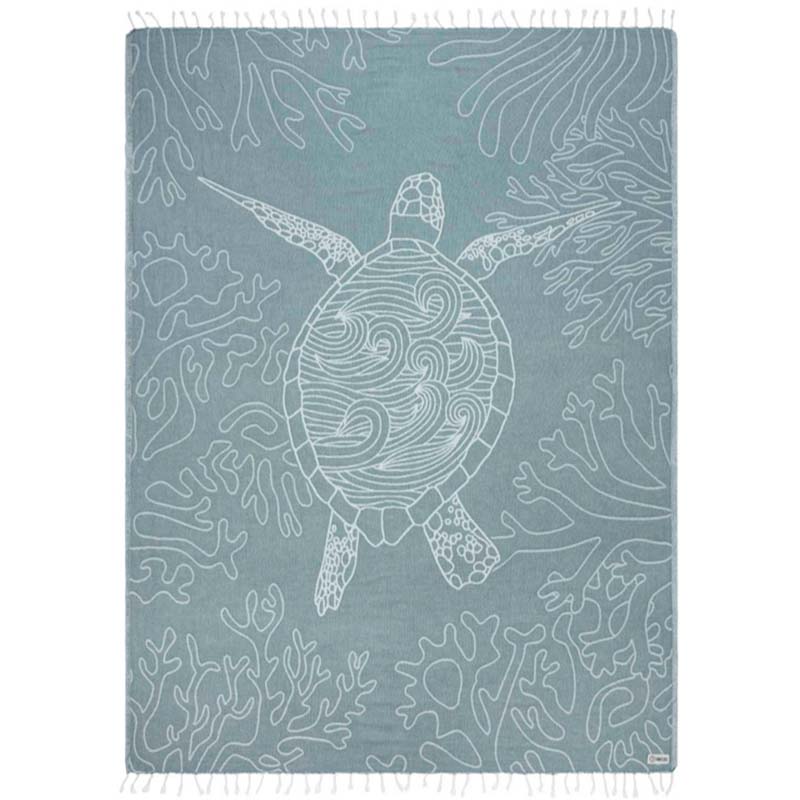 Sand Cloud Sea Turtle Reef Beach Towel LG DEEP OCEAN