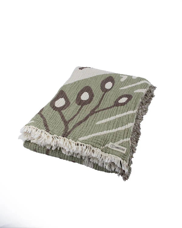 Sand Cloud Kohala Shark Party Blanket NATURAL - XL