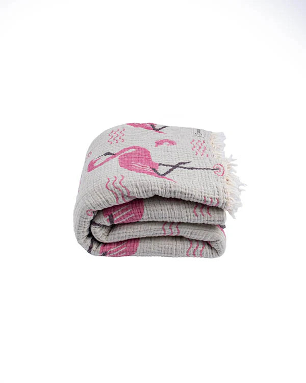 Sand Cloud Flamingo Party Blanket FUCHSIA - XL