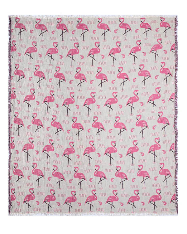 Sand Cloud Flamingo Party Blanket FUCHSIA - XL