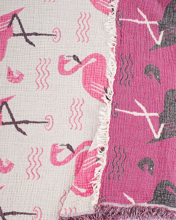 Sand Cloud Flamingo Party Blanket FUCHSIA - XL