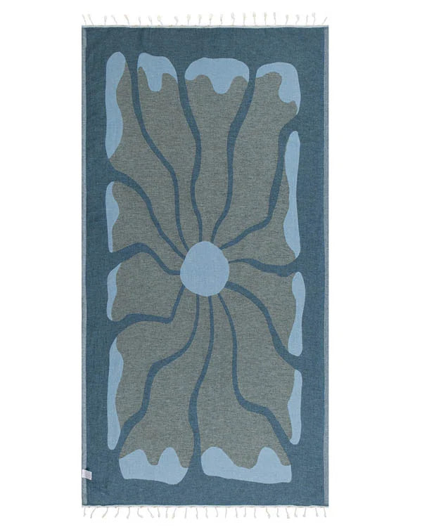 Sand Cloud Beach Towel Solstice ICE BLUE - REG