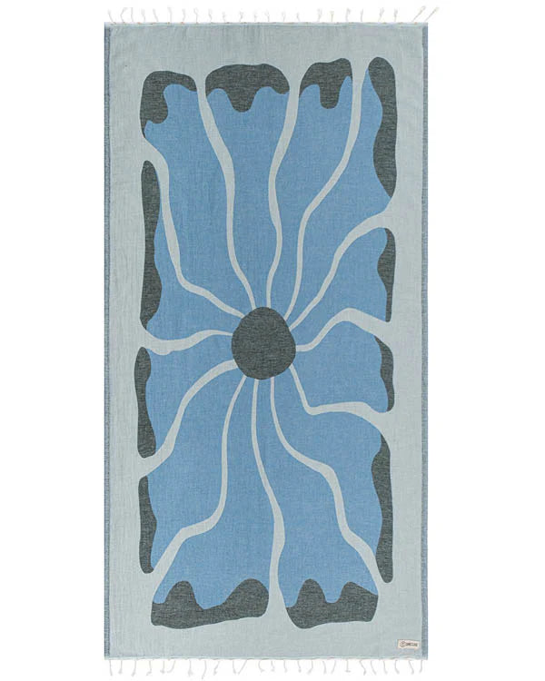 Sand Cloud Beach Towel Solstice ICE BLUE - REG