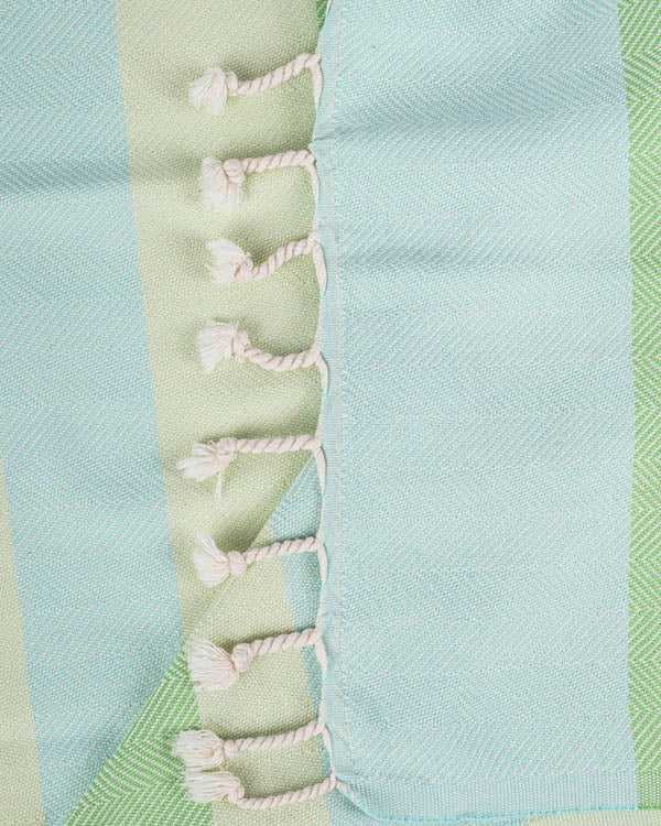 Sand Cloud Beach Towel Peppermint Herringbone MINT - REG