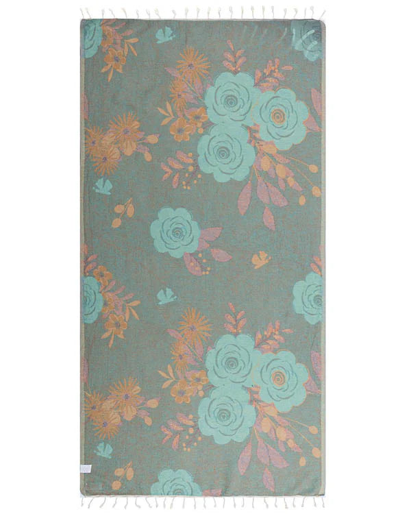Sand Cloud Botanical Beach Towel  NATURAL - REG