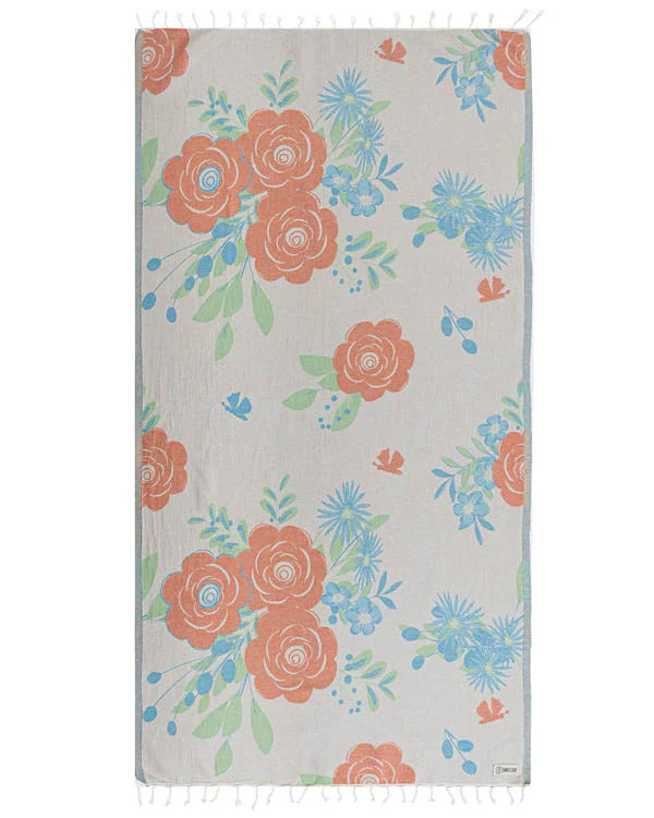Sand Cloud Botanical Beach Towel  NATURAL - REG