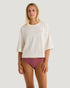 Free Fly W SS Lucky Lei Oversized Cropped Tee BONE