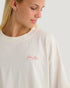 Free Fly W SS Lucky Lei Oversized Cropped Tee BONE