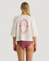 Free Fly W SS Lucky Lei Oversized Cropped Tee BONE