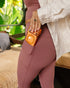 Free Fly W All Day 7/8 Pocket Legging PLUM