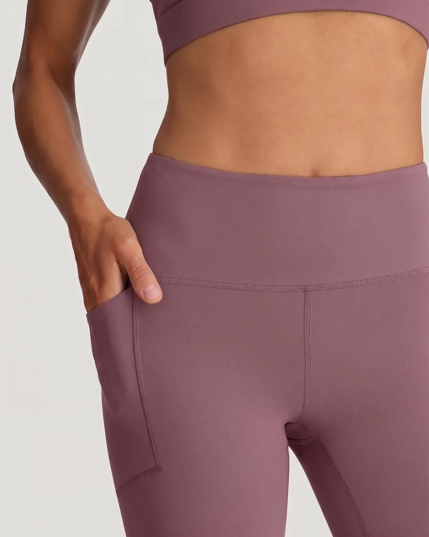 Free Fly W All Day 7/8 Pocket Legging PLUM