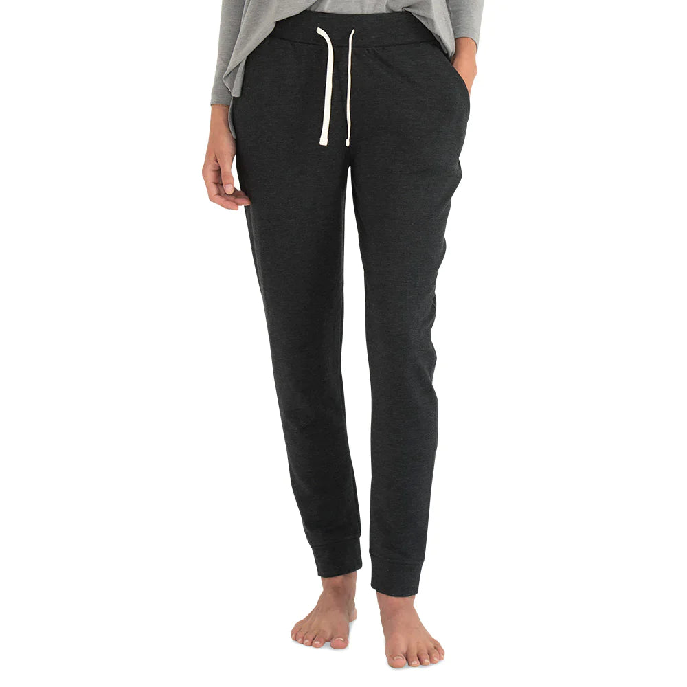 Free Fly W Bamboo Fleece Jogger HEATHER BLACK