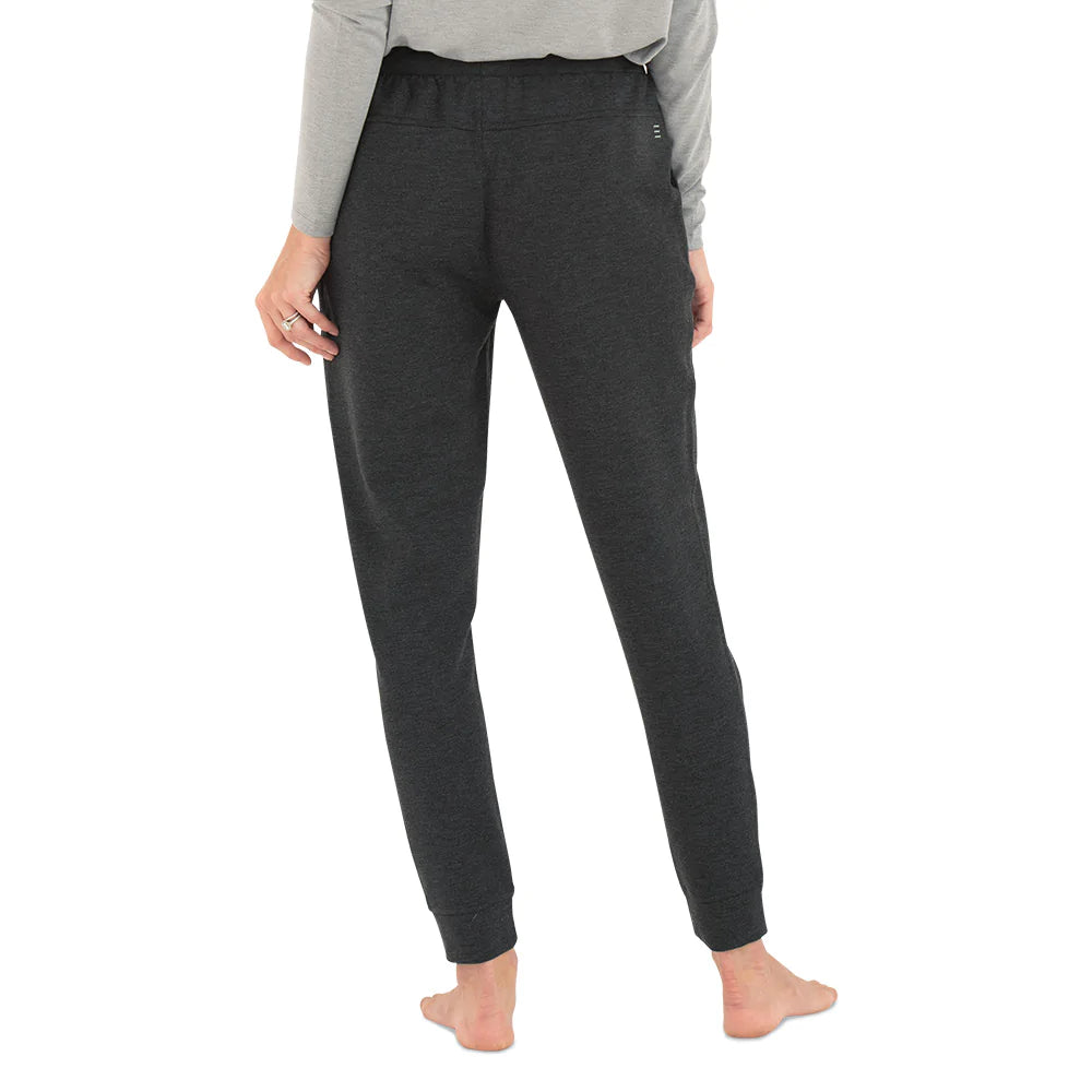 Free Fly W Bamboo Fleece Jogger HEATHER BLACK