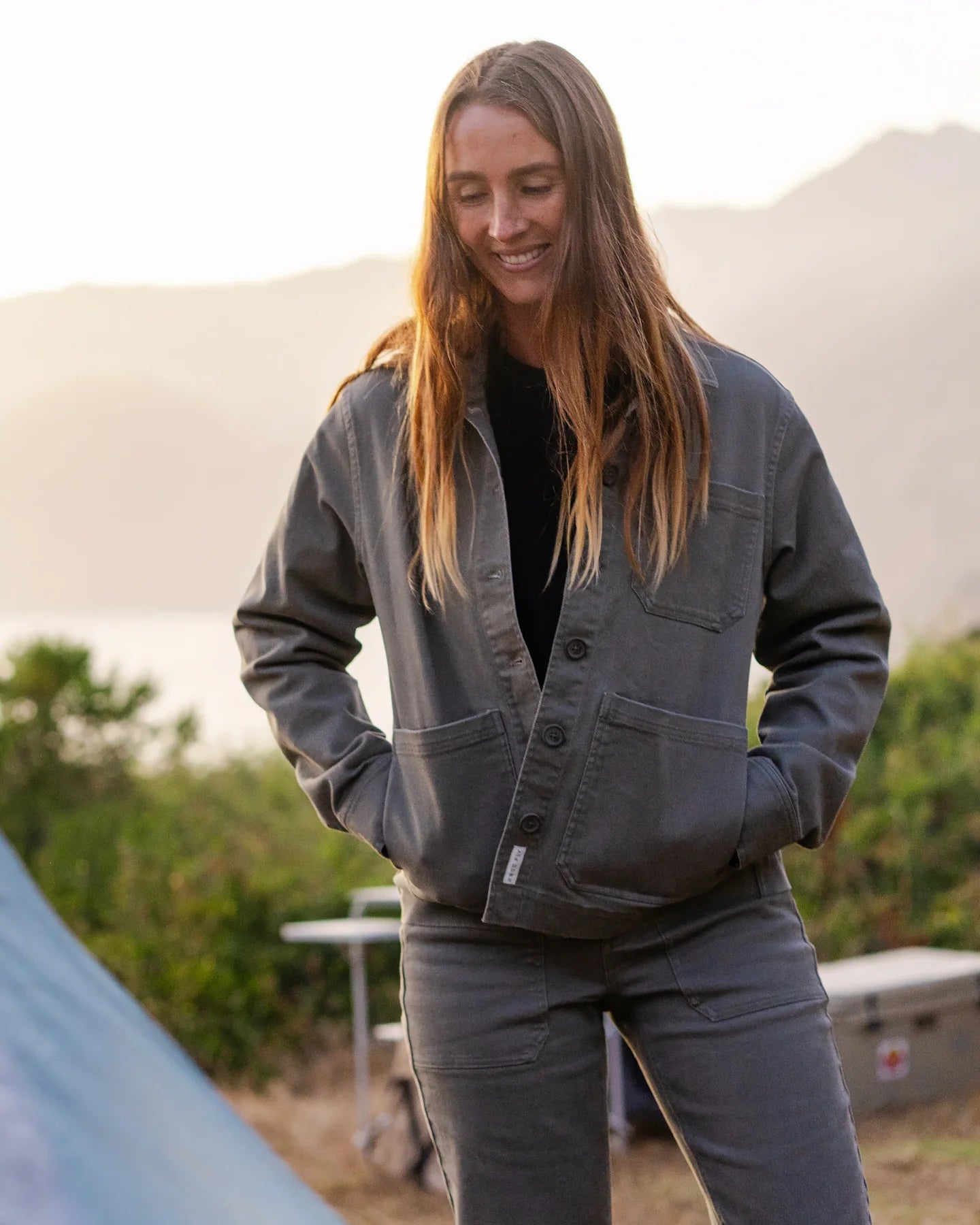 Free Fly W Folly Twill Chore Coat SMOKEY OLIVE