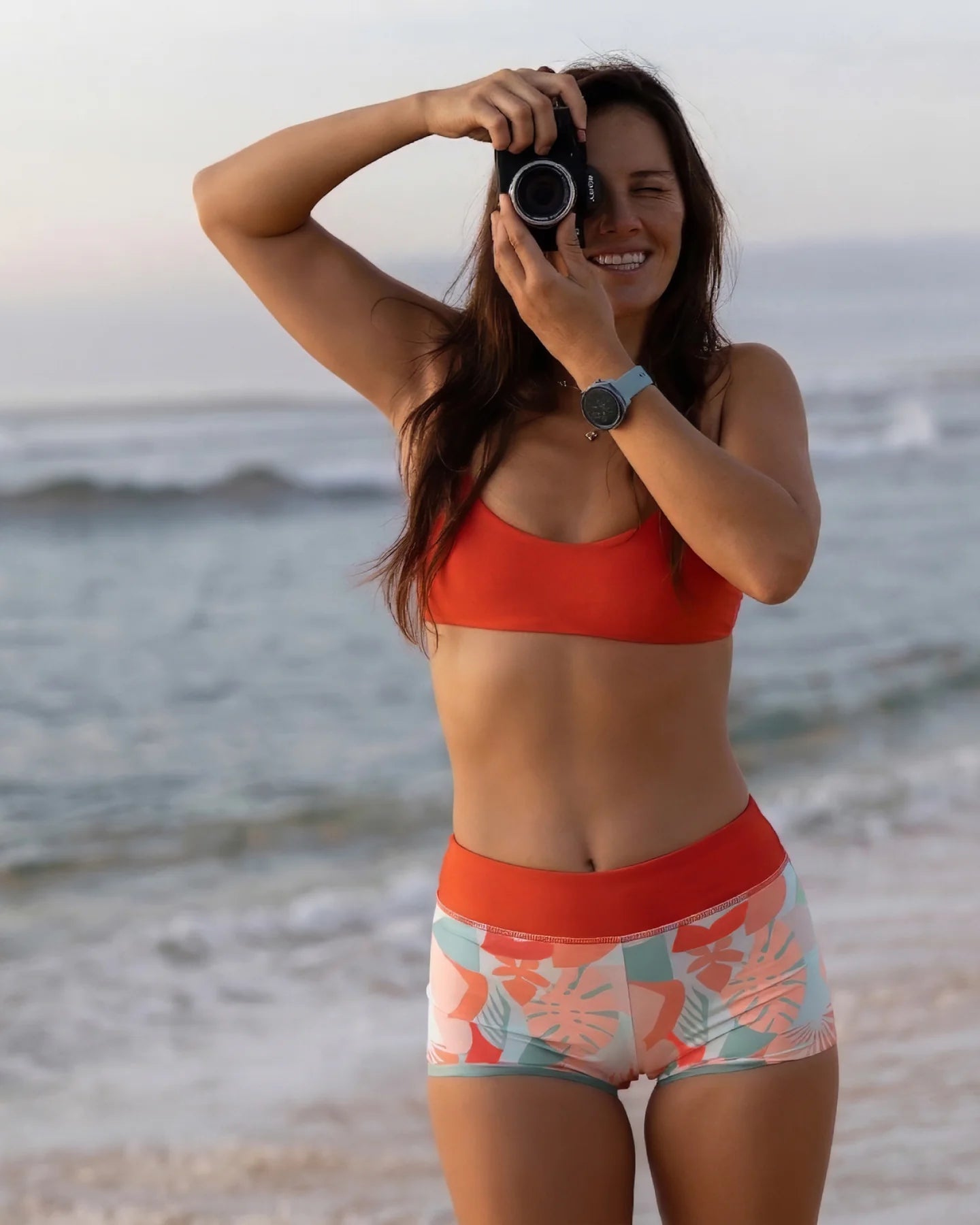 Free Fly W Wavebound Surf Short CALYPSO PRINT LIGHT CORAL
