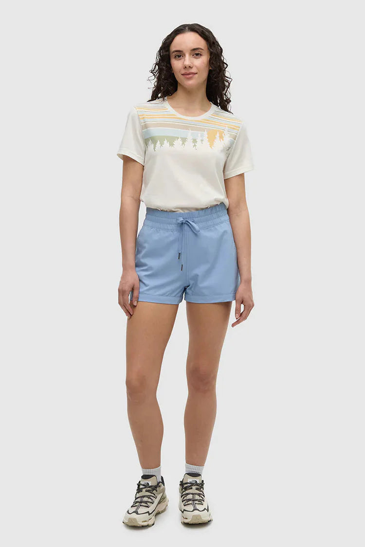 tentree W Westin Hybrid Short LAKESIDE BLUE