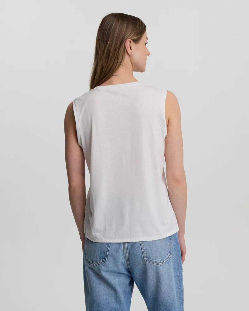 tentree W Four Square Tank UNDYED/GREEN