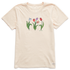 Life is Good W SS Crusher Tee 3 Genuine Tulips PUTTY WHITE